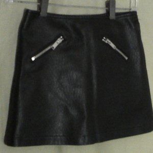 Forever 21 Black Leather Skirt